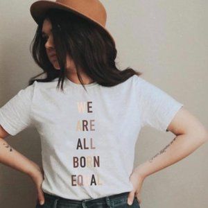 WE ARE ALL BORN EQUAL BLM Graphic T-Shirt